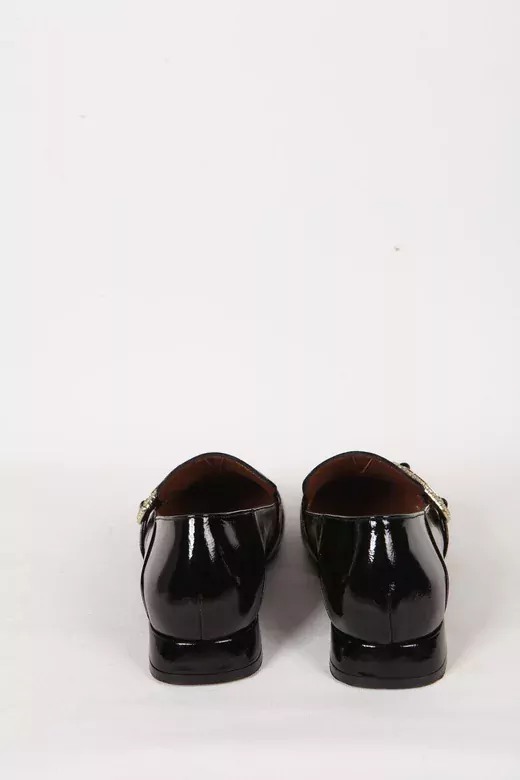 Kadın Deri Ayakkabı Siyah Rugan