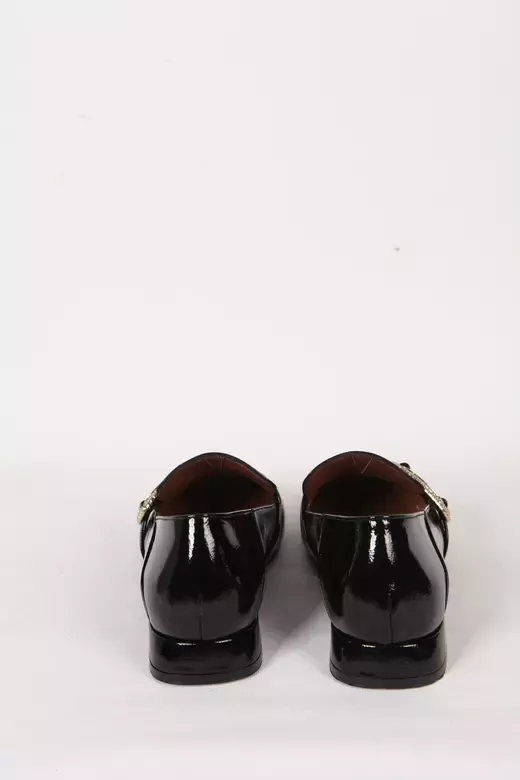 Kadın Deri Ayakkabı Siyah Rugan