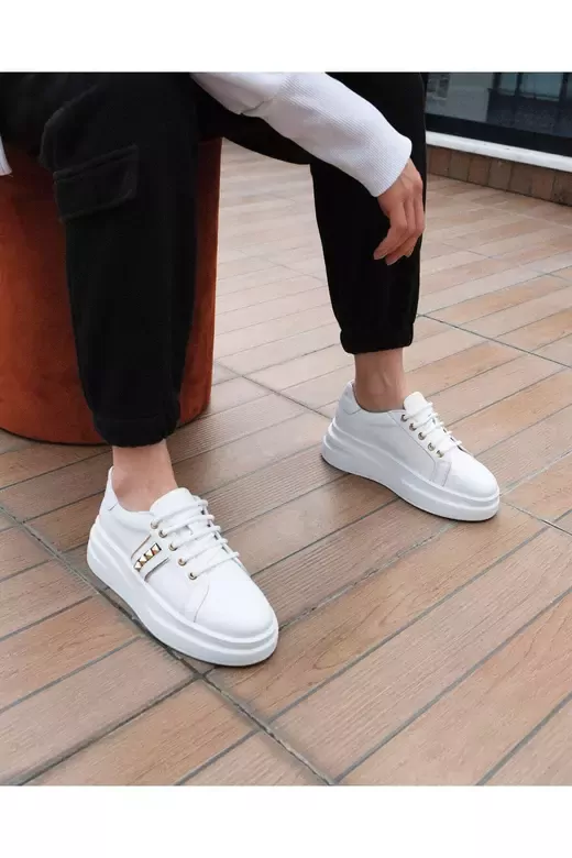 Kadın Deri Sneaker Beyaz