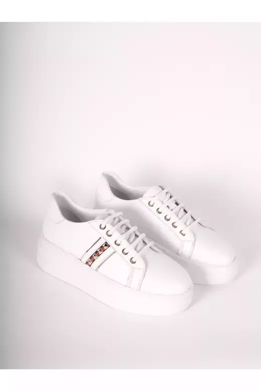 Kadın Deri Sneaker Beyaz