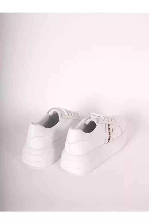 Kadın Deri Sneaker Beyaz