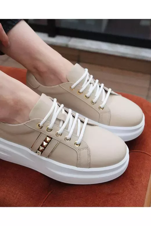Kadın Deri Sneaker Beyaz