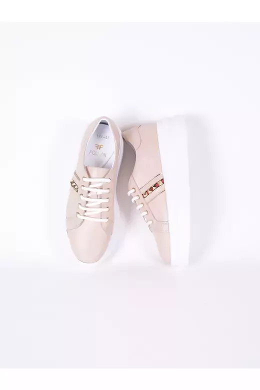 Kadın Deri Sneaker Beyaz