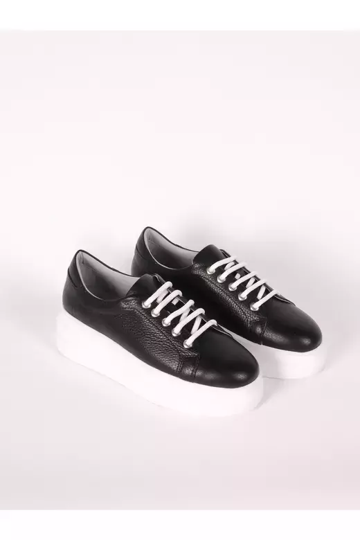 Kadın Deri Sneaker Vizon