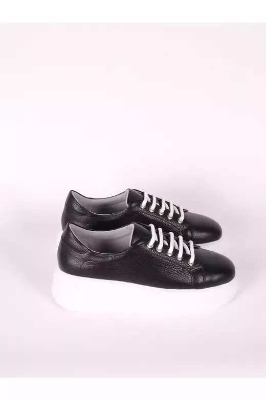 Kadın Deri Sneaker Vizon