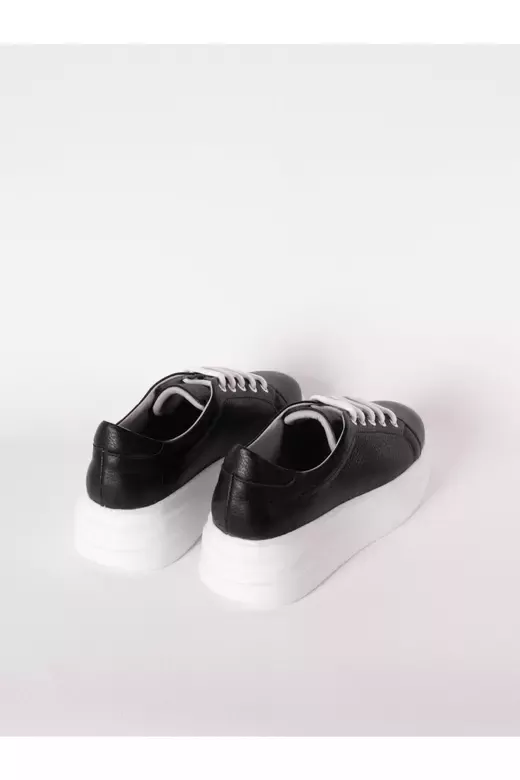 Kadın Deri Sneaker Vizon