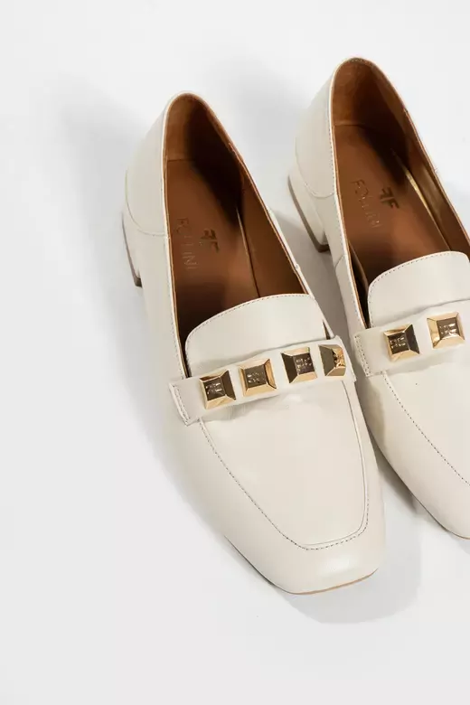 Kadın Deri Babet Aksesuar Detaylı