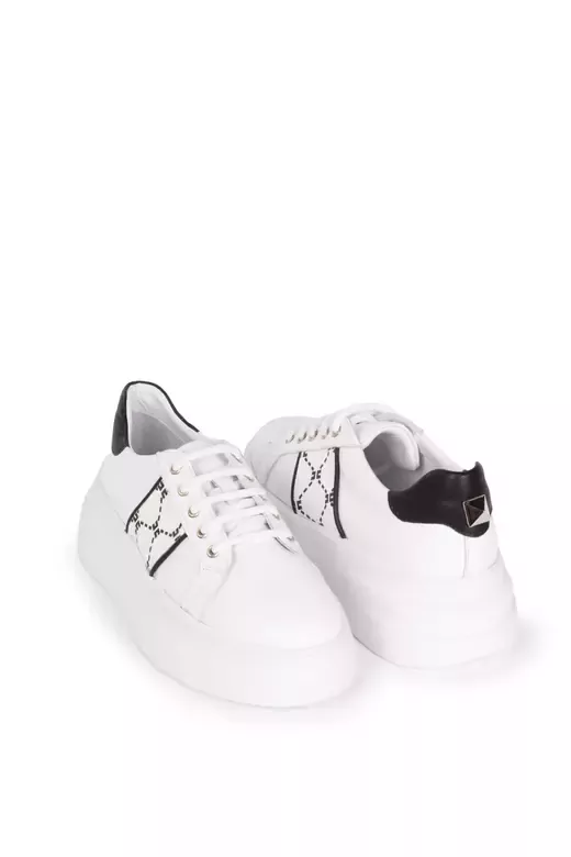 Kadın Hakiki Deri Aksesuar Detaylı Sneaker