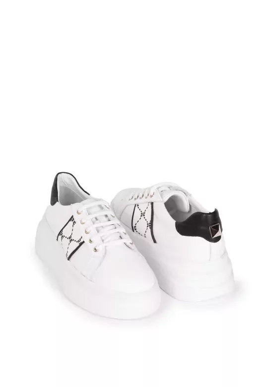 Kadın Hakiki Deri Aksesuar Detaylı Sneaker