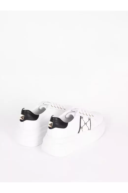 Kadın Hakiki Deri Aksesuar Detaylı Sneaker