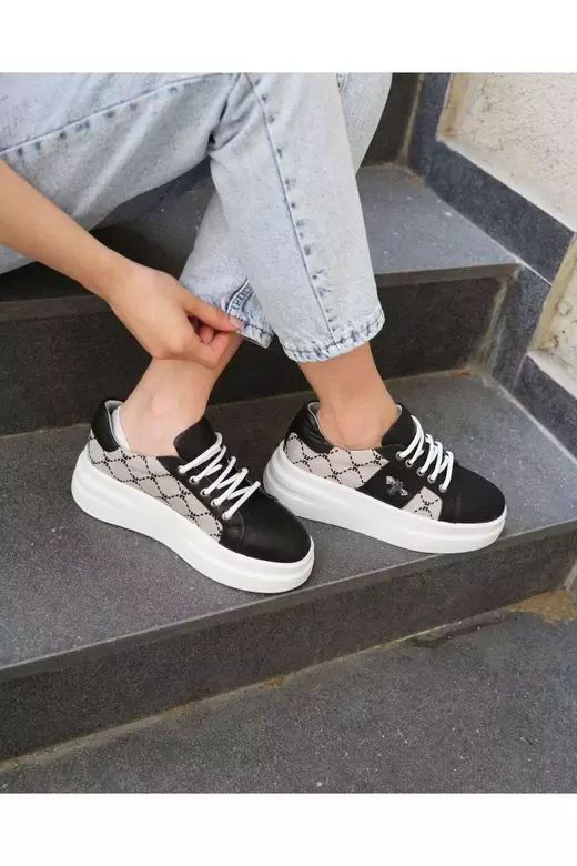 Kadın Hakiki Deri Aksesuar Detaylı Sneaker
