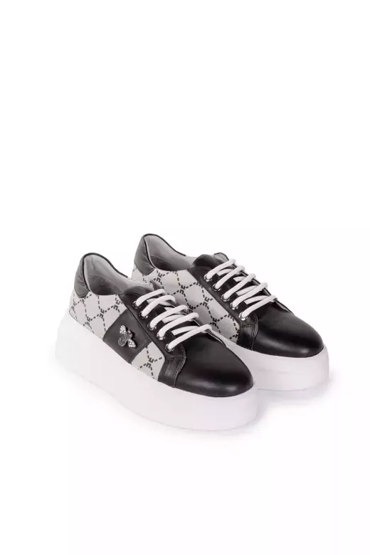 Kadın Hakiki Deri Aksesuar Detaylı Sneaker