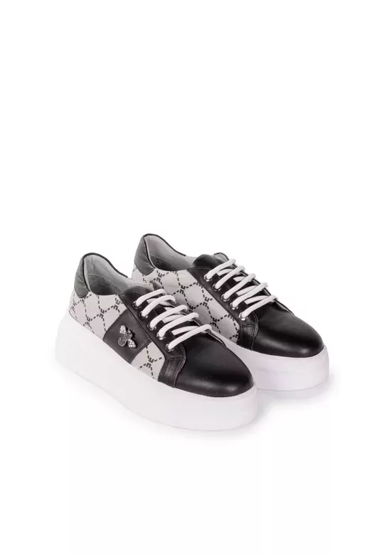 Kadın Hakiki Deri Aksesuar Detaylı Sneaker