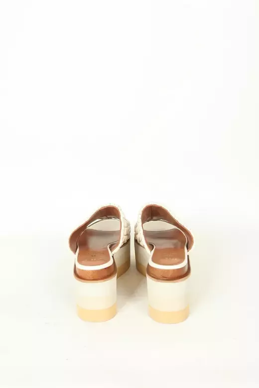 Kadın Deri Terlik Dolgu Topuk Vizon