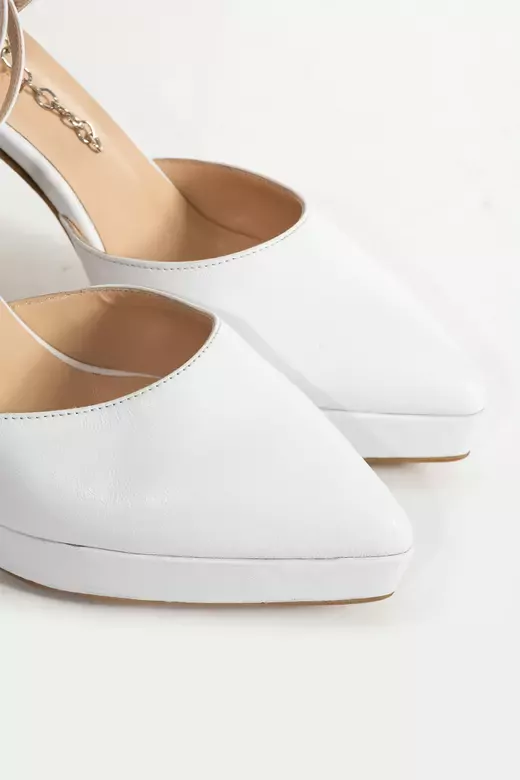 Kadın Platformlu Bilek Taş Detaylı Topuklu Ayakkabı