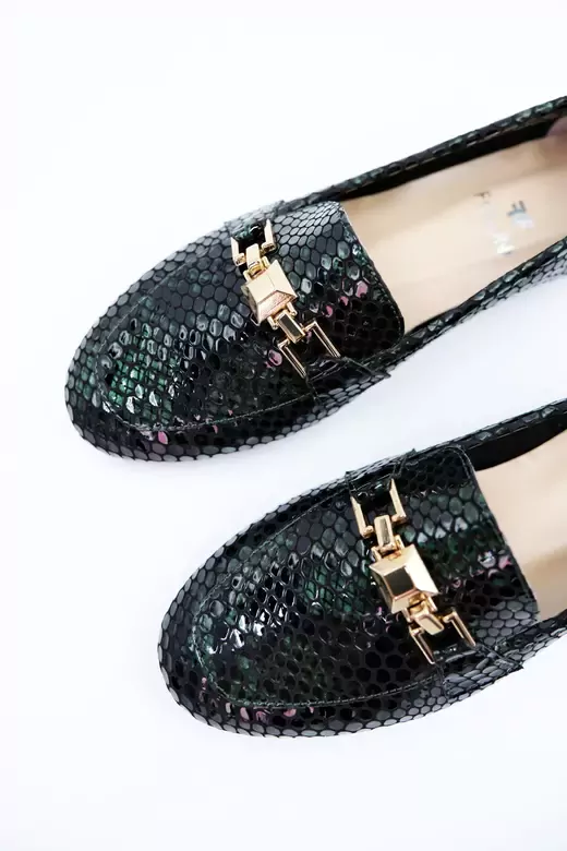 Kadın Hakiki Deri Babet Haki Rugan