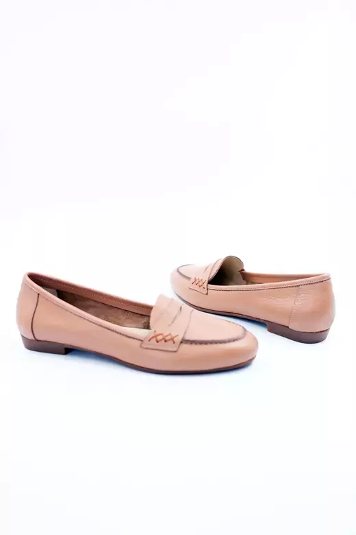 Kadın Hakiki Deri Babet Taba