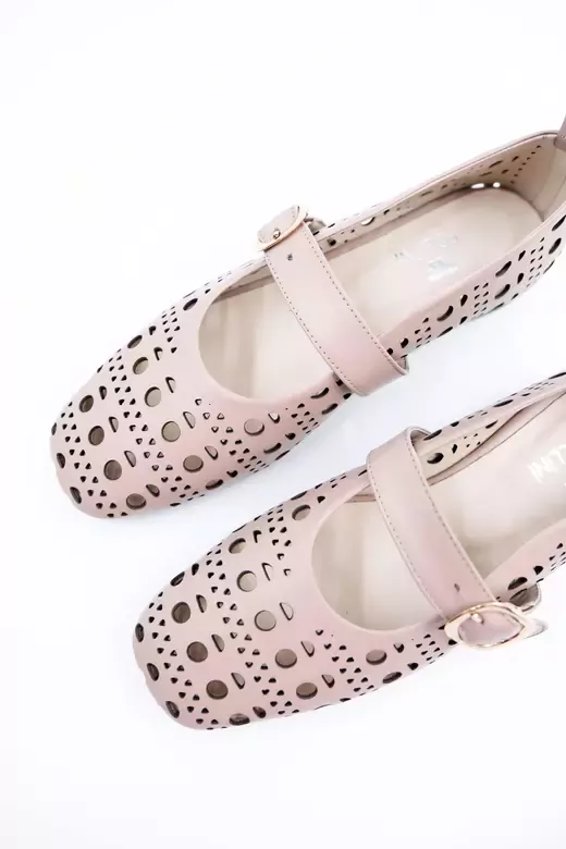 Kadın Hakiki Deri Babet Vizon