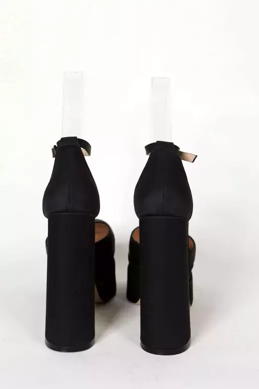 Kadın Fuşya Saten Platform Topuklu Abiye Ayakkabı