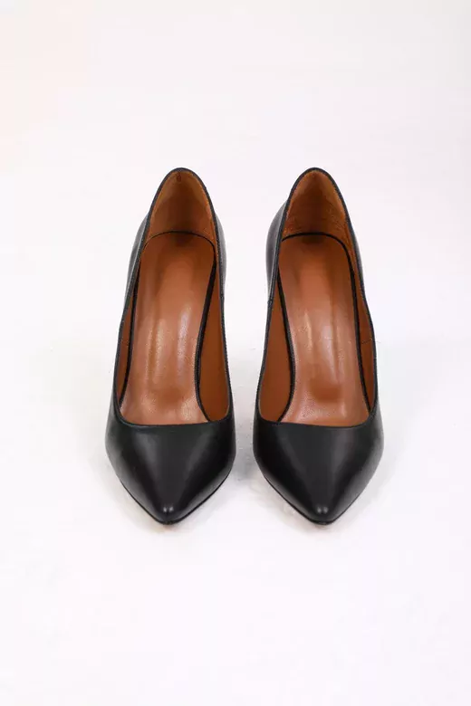 Kadın Deri Stiletto Gold