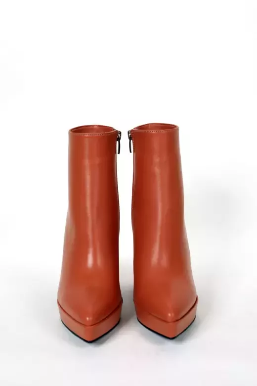 Kadın Bej Hakiki Deri Platform Bot