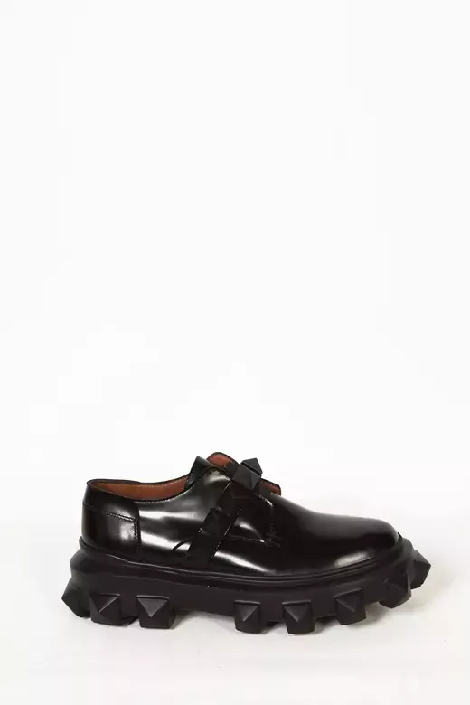 Kadın Siyah Rugan Detaylı Günlük Ayakkabı