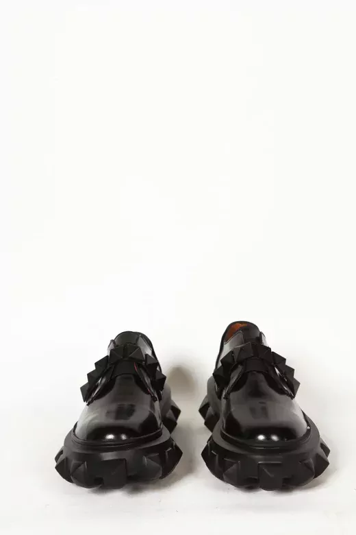 Kadın Siyah Rugan Detaylı Günlük Ayakkabı