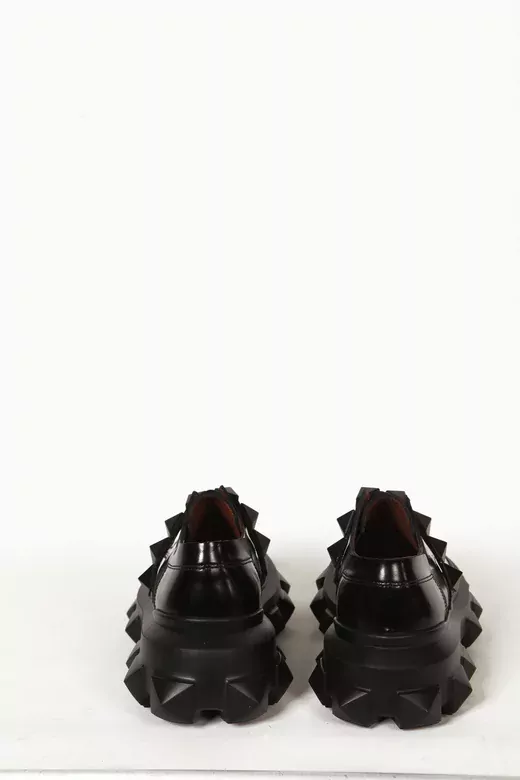 Kadın Siyah Rugan Detaylı Günlük Ayakkabı