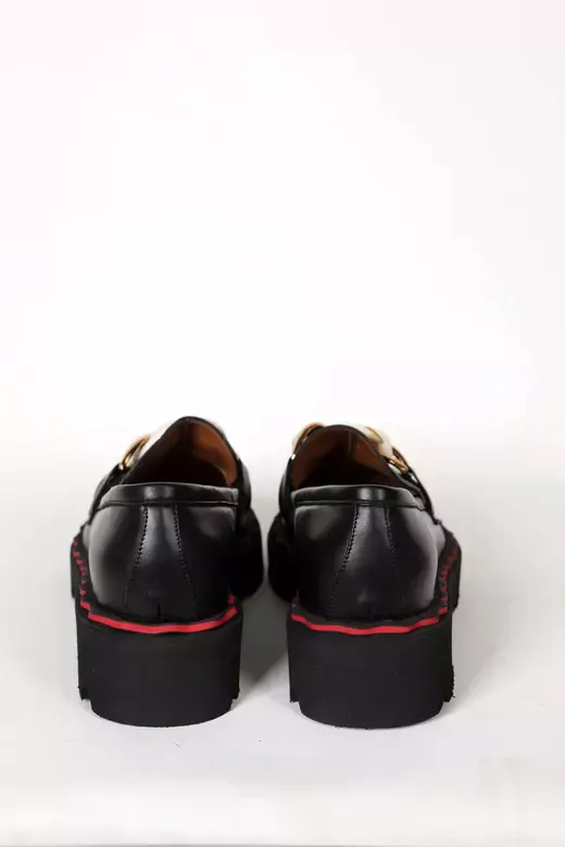 Kadın Taba Deri Toka Detaylı Loafer