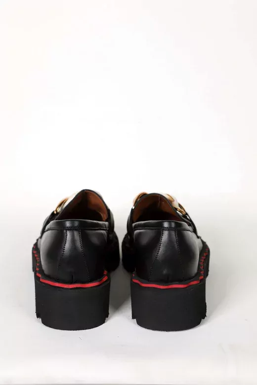 Kadın Taba Deri Toka Detaylı Loafer