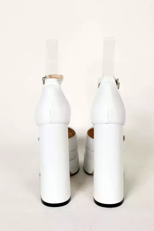 Kadın Fuşya Saten Platform Topuklu Abiye Ayakkabı