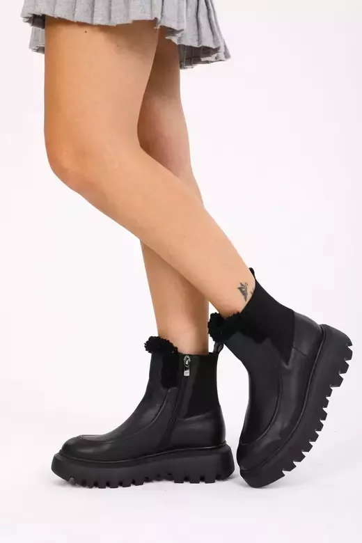 Kadın Vizon Kürk Detaylı Bot