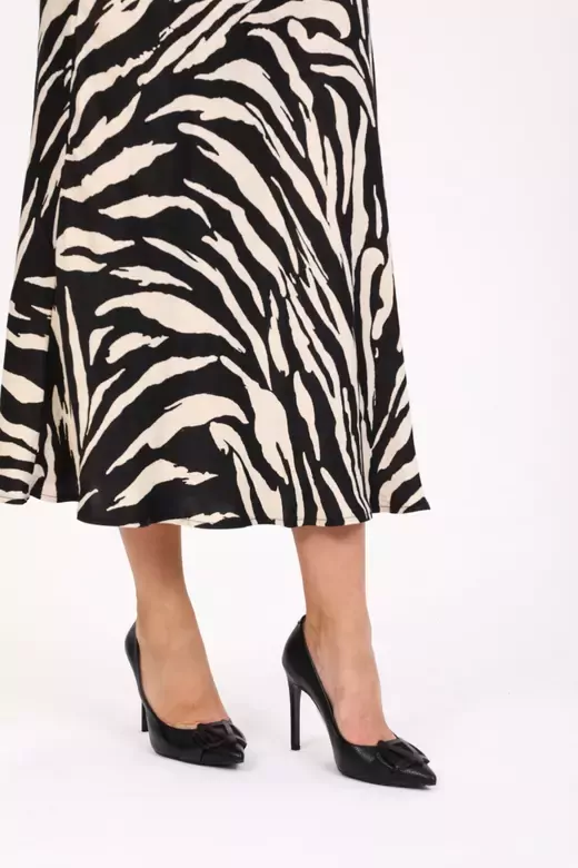 Kadın Deri Stiletto Siyah