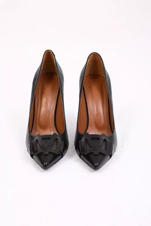 Kadın Deri Stiletto Siyah