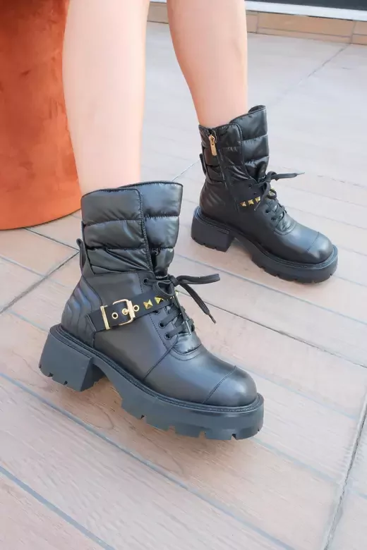 Kadın Vizon Hakiki Deri Aksesuar Detaylı Bot