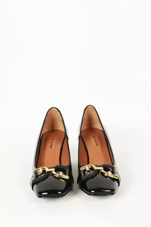 Kadın Deri Ayakkabı Siyah Rugan