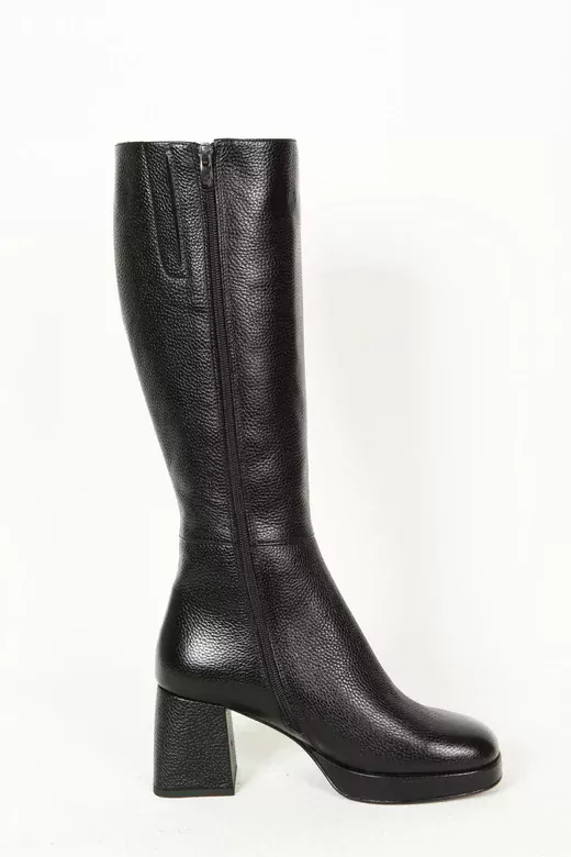Kadın Siyah Hakiki Deri Çizme