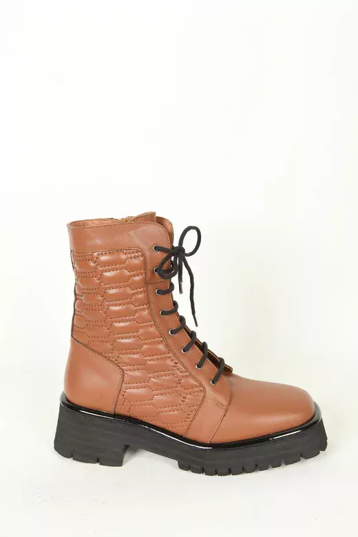 Kadın Deri Bot Taba