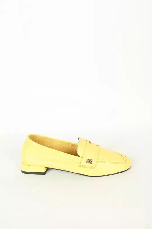 Kadın Deri Babet Mavi