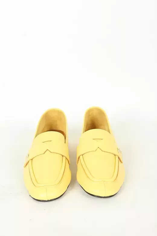 Kadın Deri Babet Mavi