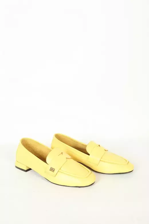 Kadın Deri Babet Mavi