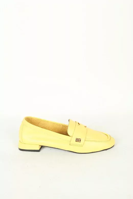 Kadın Deri Babet Mavi