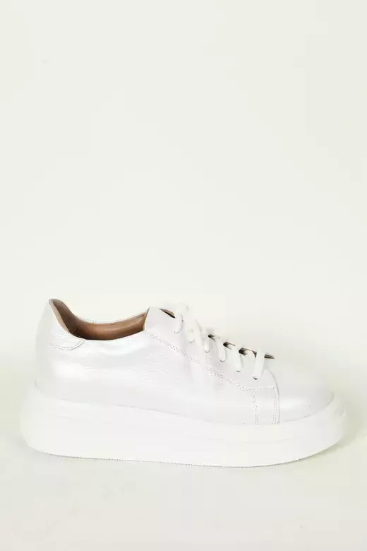 Kadın Camel Hakiki Deri Sneakers