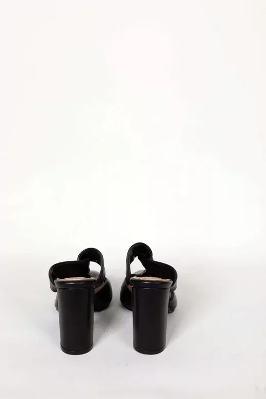 Kadın Siyah Hakiki Deri Detaylı