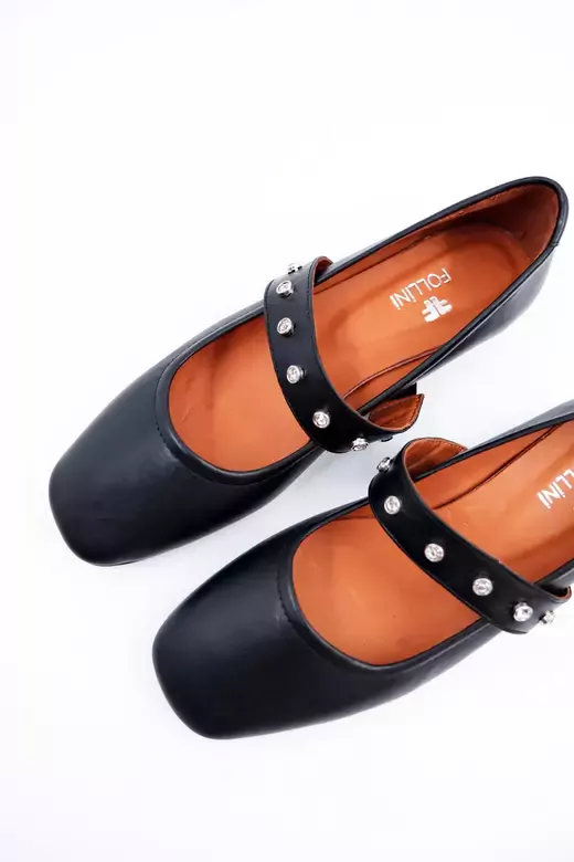 Kadın Hakiki Deri Babet Siyah