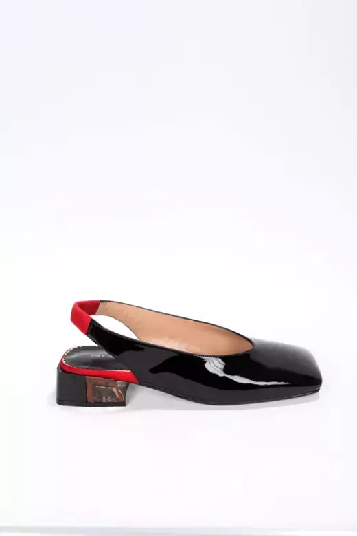 Kadın Siyah Rugan Ayakkabı