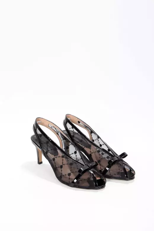 Kadın Bej Rugan Tül Toka Detaylı Ayakkabı