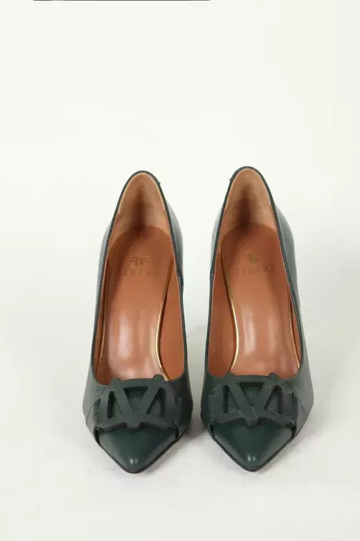 Kadın Deri Stiletto Siyah