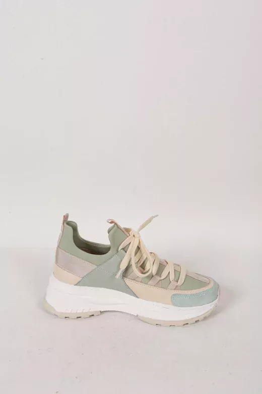 Kadın Deri Sneaker Yeşil