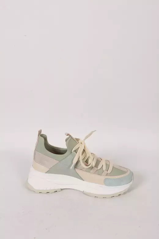 Kadın Deri Sneaker Yeşil